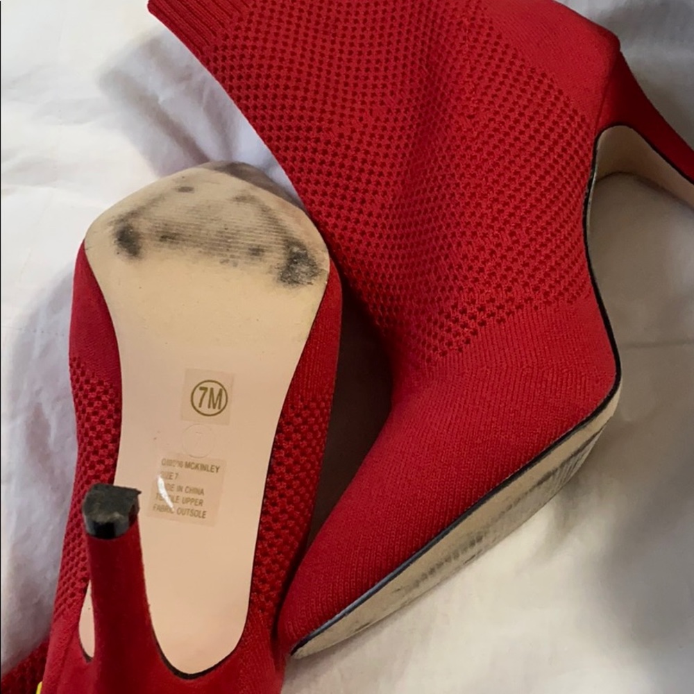Red booties - Picture 4 of 4